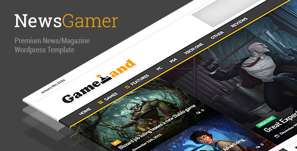 NewsGamer 游戏电影新闻杂志博客 WordPress主题 v1.6