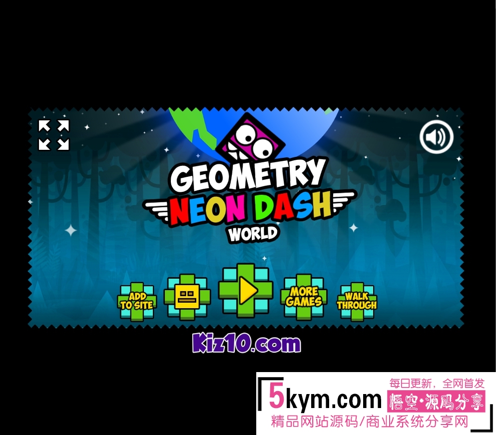 Html5游戏源码 《Geometry Neon Dash World 》H5游戏下载