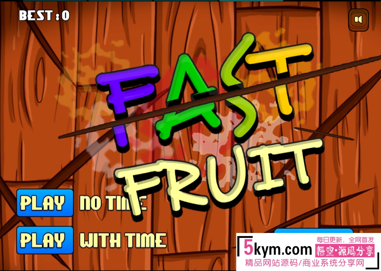 Html5游戏源码 《Fast Fruit》切蔬菜 H5游戏代码下载