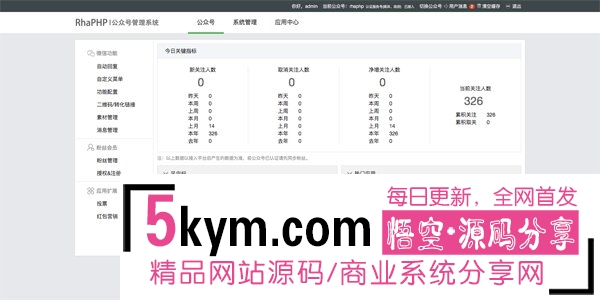 2018最新修复版源码 RhaPHP微信公众号管理系统|RhaPHP微信公众号管理系统  商业网站源码免费下载