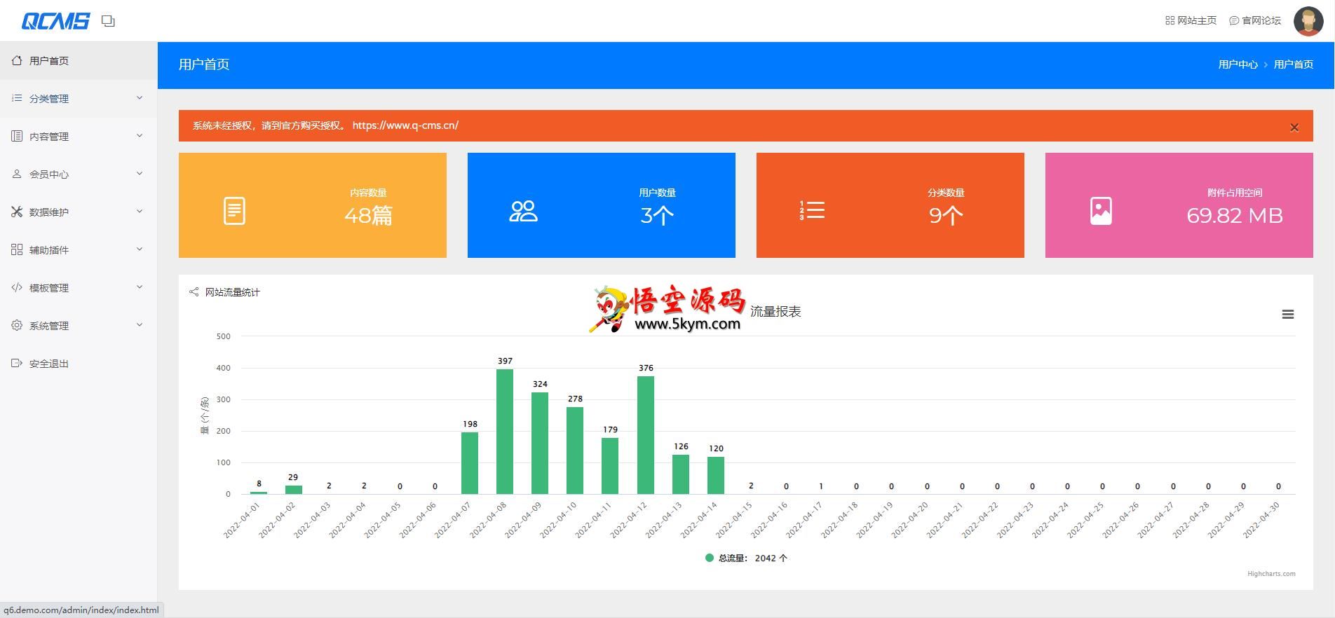 QCMS企业建站系统