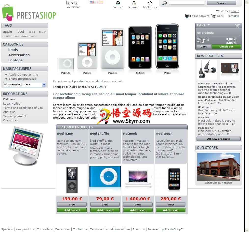 PrestaShop 开源网店系统 v1.7.8.5