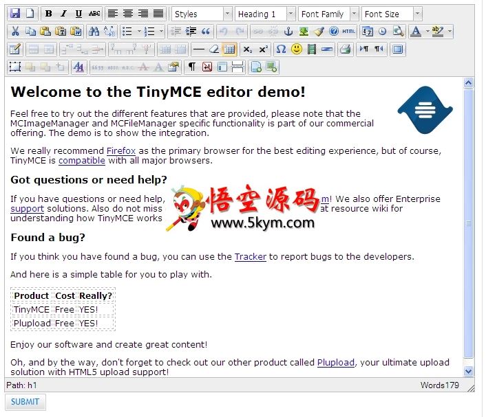 TinyMCE v3.5.11