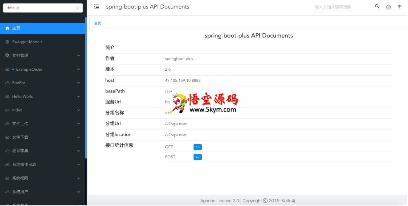 spring-boot-plus后台框架 v2.0