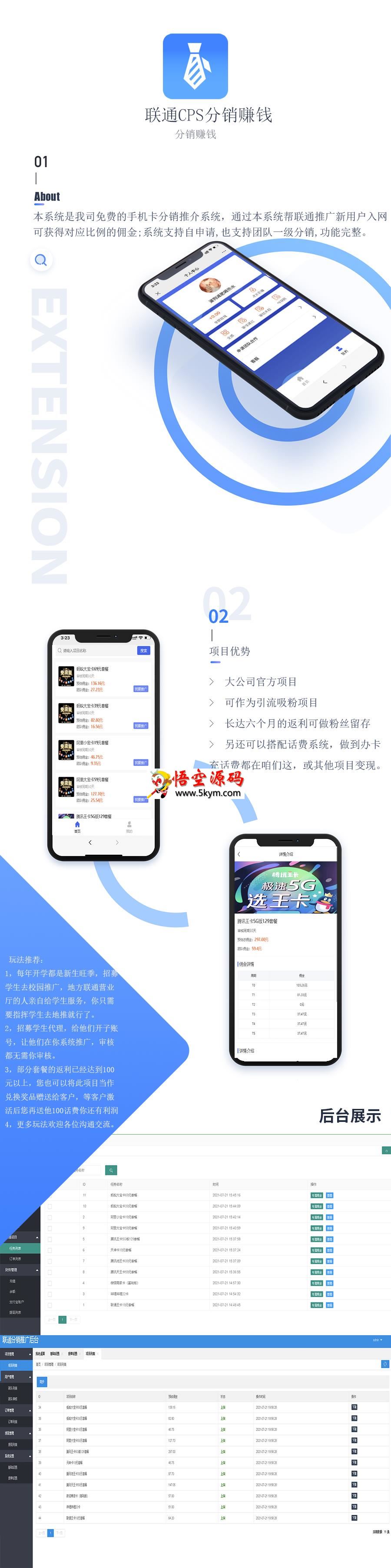 联通cps分销系统 v1.0