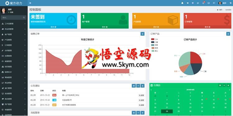 魔方CRM客户管理系统 v2