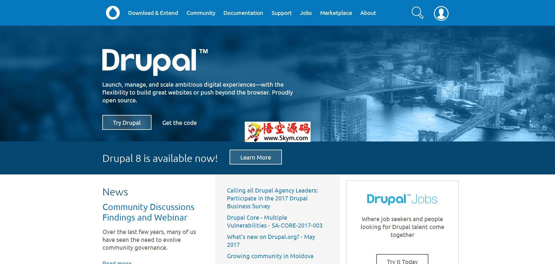 Drupal内容管理系统 v9.1.13