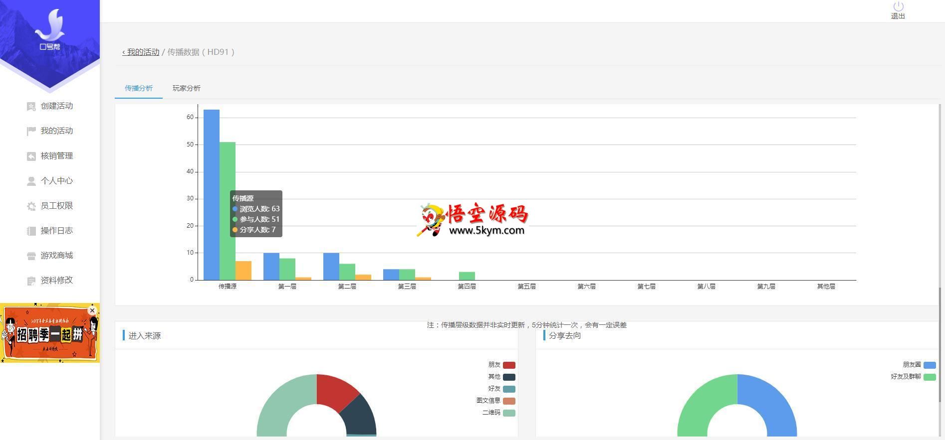 口号帮h5微信游戏营销系统