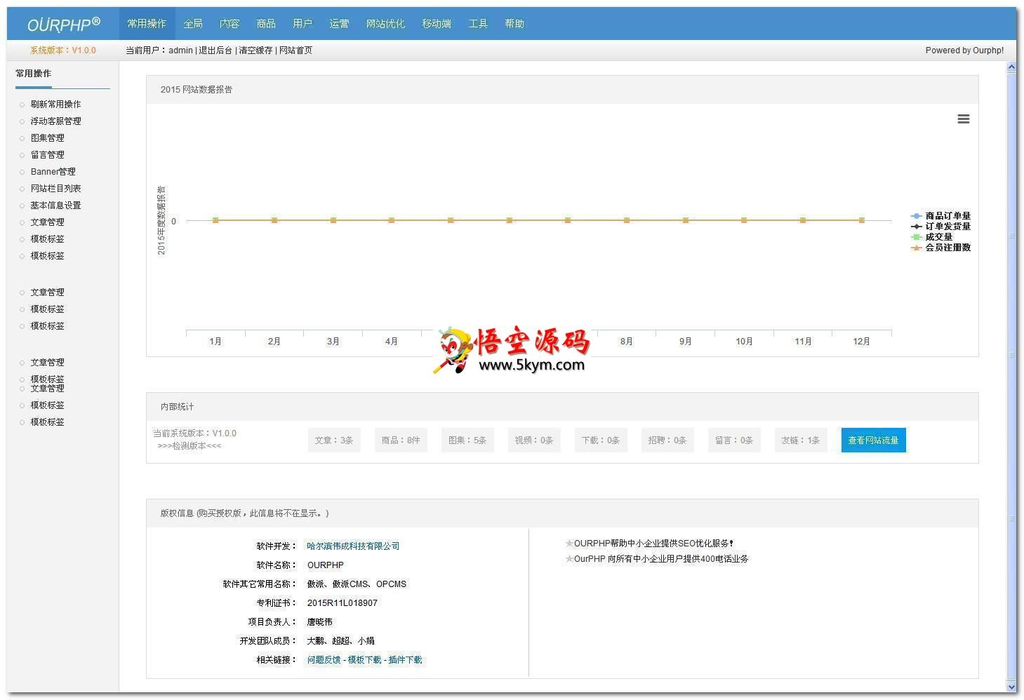 OurPHP(企业+商城+小程序+多语言)建站系统