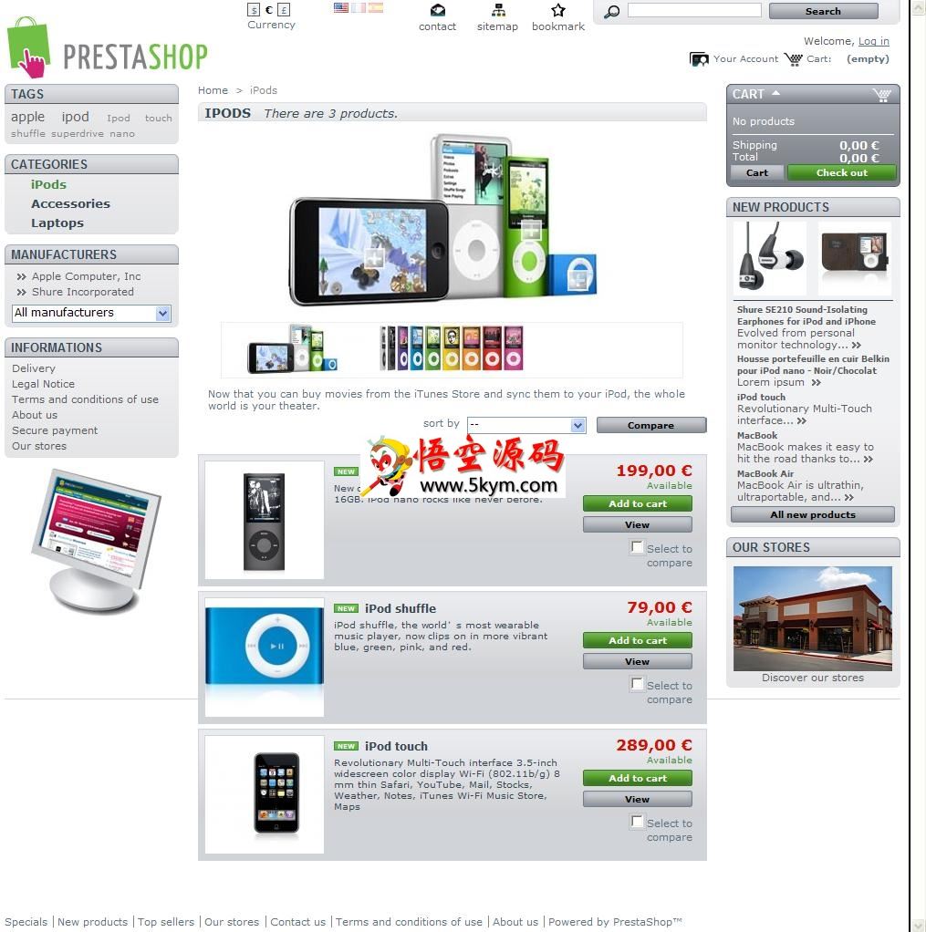 PrestaShop 开源网店系统