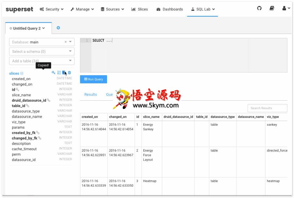 Apache Superset数据探查与可视化平台 v1.5.1