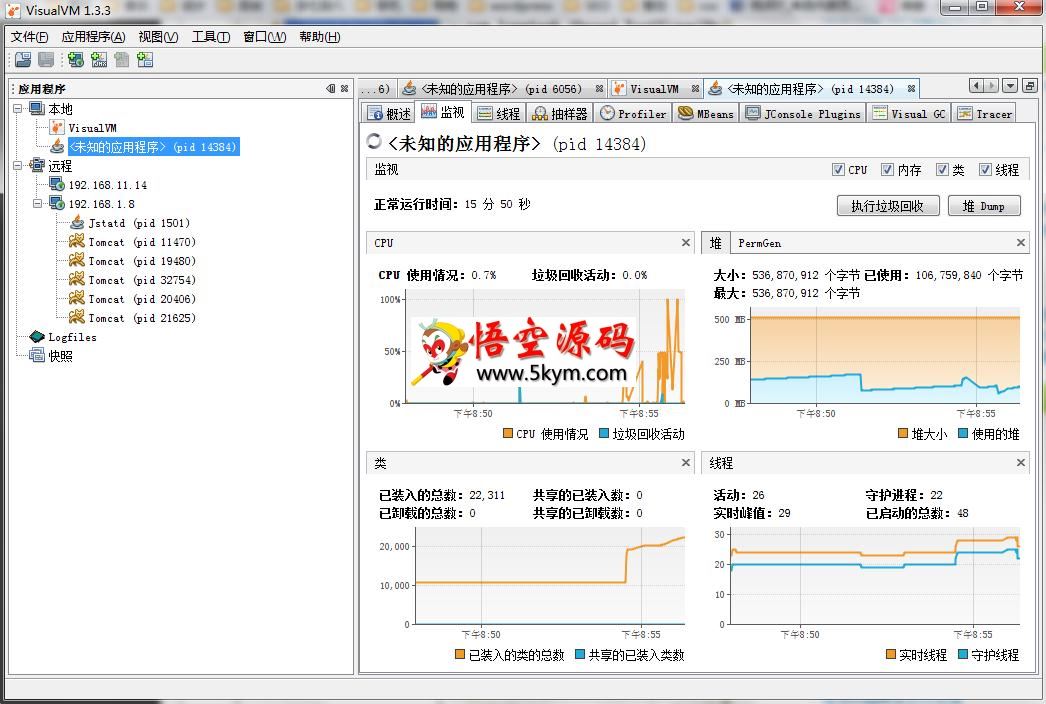 VisualVM程序性能分析工具