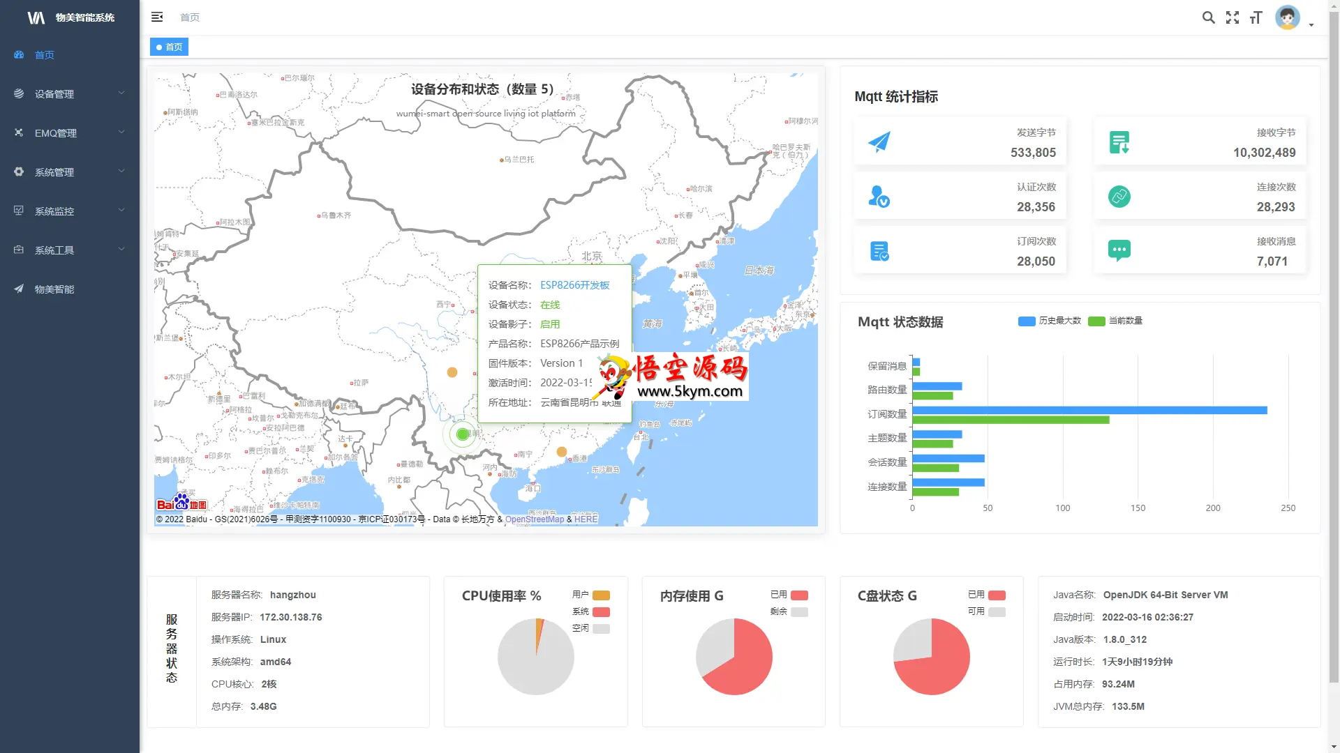 wumei-smart物美智能生活物联网平台